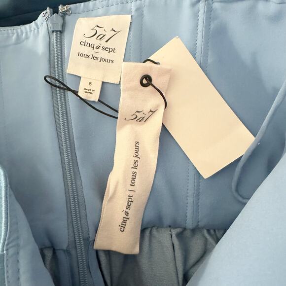 Cinq à Sept Cornelia Denim Sundress in Blissful
Blue Size 6 - Picture 5 of 13